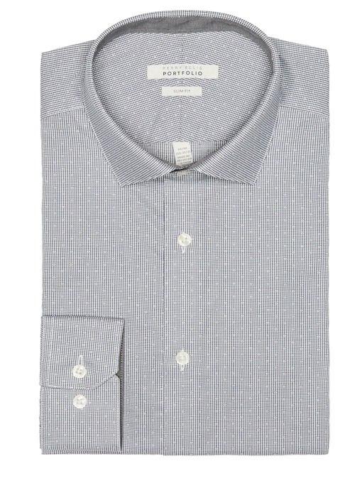 Perry Ellis Small Check Dress Shirt