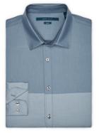 Perry Ellis Slim Fit Textured Colorblock Shirt