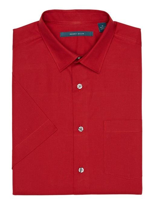 Perry Ellis Solid Dobby Shirt