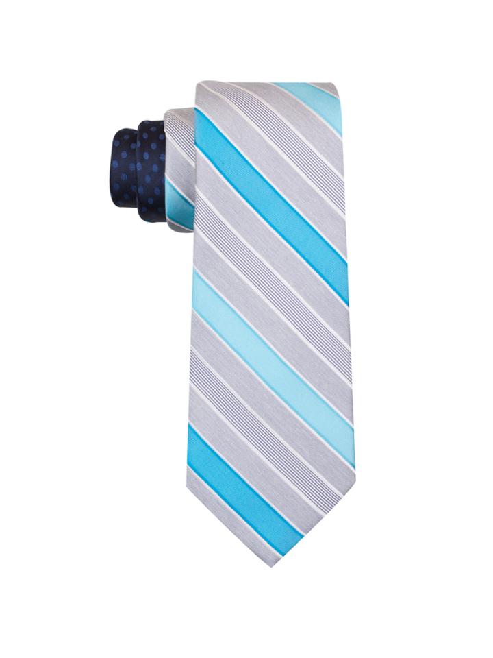 Perry Ellis Covington Stripe Silk Tie