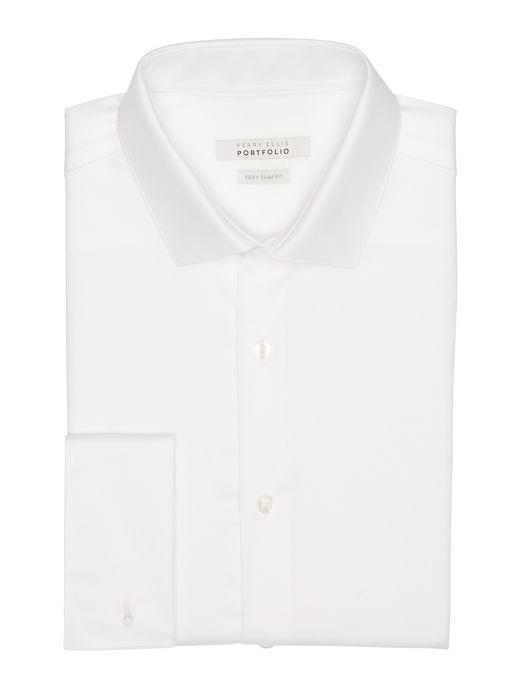 Perry Ellis Very Slim Fit French Cuff Dress Shirt