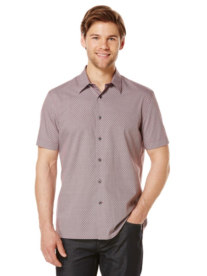 Perry Ellis Exclusive Diamond Print Shirt