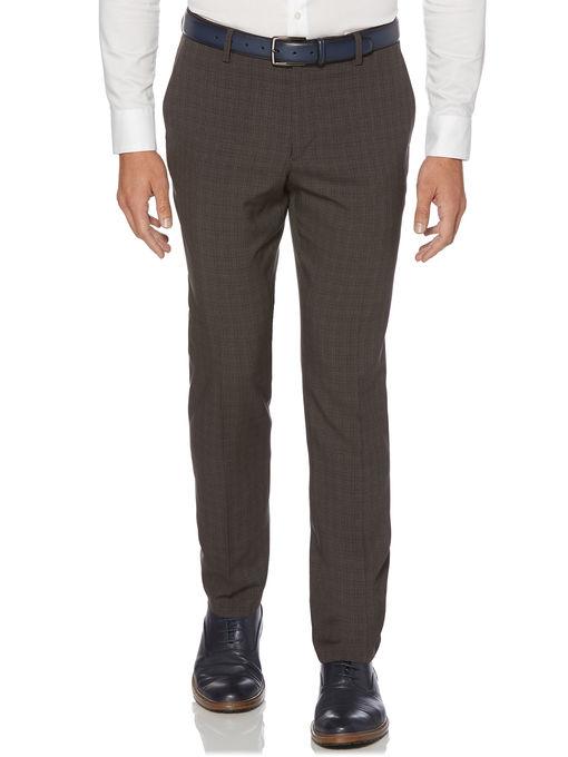 Perry Ellis Slim Tonal Plaid Pant