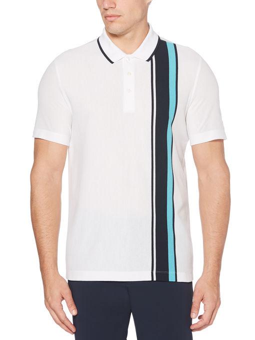 Perry Ellis Pique Stripe Polo Shirt