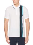 Perry Ellis Pique Stripe Polo Shirt
