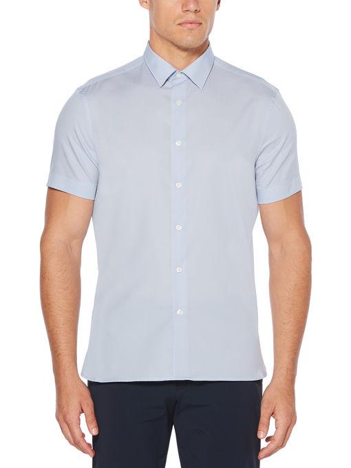 Perry Ellis Short Sleeve Micro Box Shirt