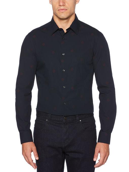 Perry Ellis Slim Abstract Dot Shirt