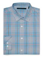 Perry Ellis Ombre Check Plaid Pattern Shirt