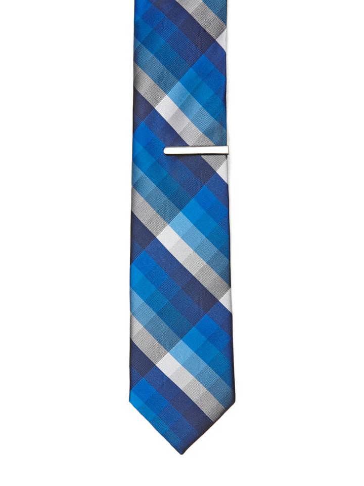 Perry Ellis Sherman Plaid Silk Tie