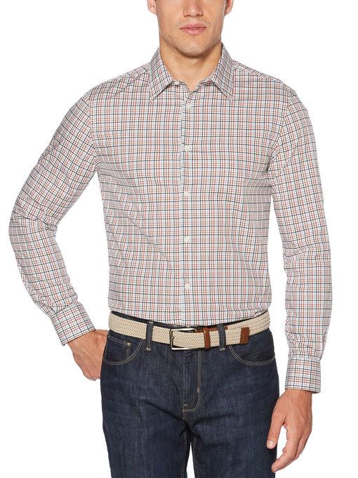 Perry Ellis Non-iron Checkered Plaid Shirt