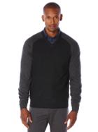 Perry Ellis Long Sleeve Colorblock Sweater