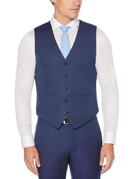 Perry Ellis Very Slim Fit Pindot Dobby Suit Vest