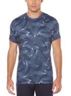 Perry Ellis Active Slim Printed Short Sleeve Crew Knit Shirt