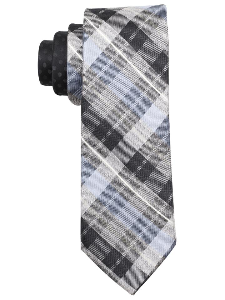 Perry Ellis Beck Plaid Silk Tie