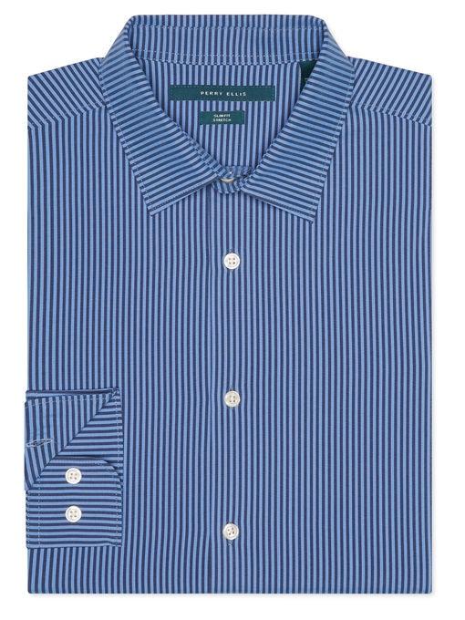 Perry Ellis Slim Striped Ladder Shirt