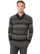 Perry Ellis Pattern V-neck Sweater