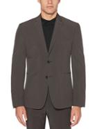 Perry Ellis Very Slim Washable Grey Check Tech Suit Jacket