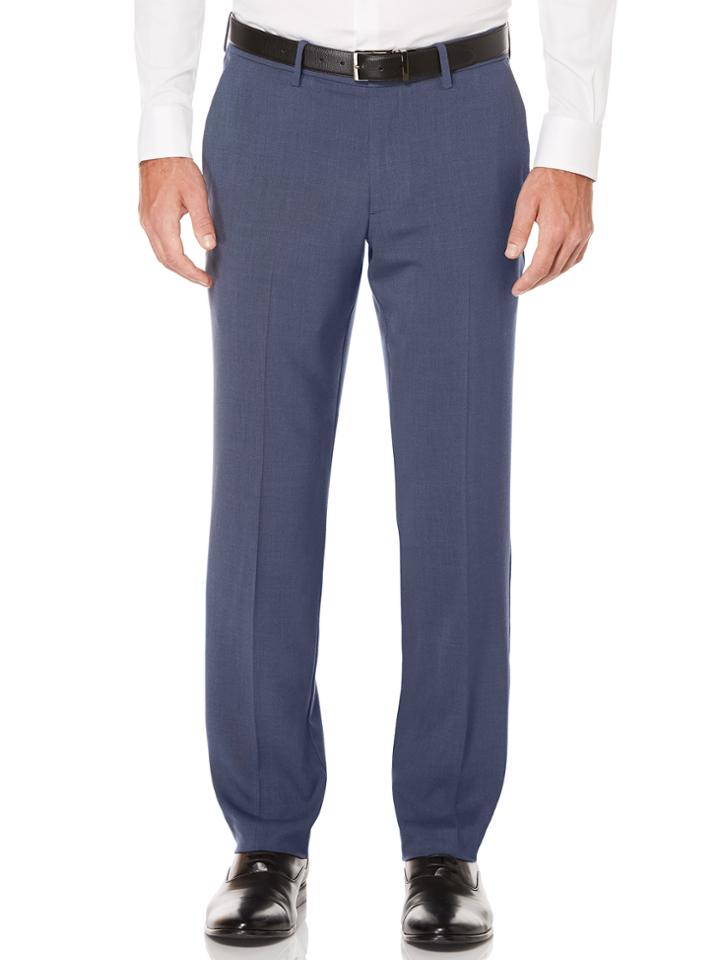 Perry Ellis Modern Fit Heathered Fabric Dress Pant