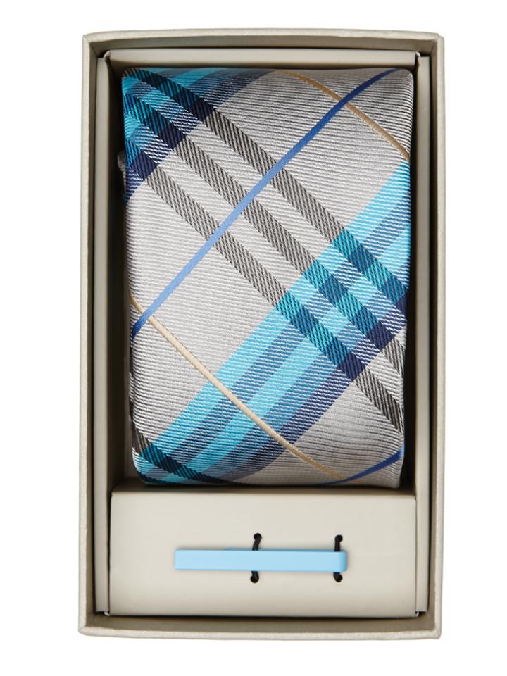 Perry Ellis Wooster Plaid Tie Box
