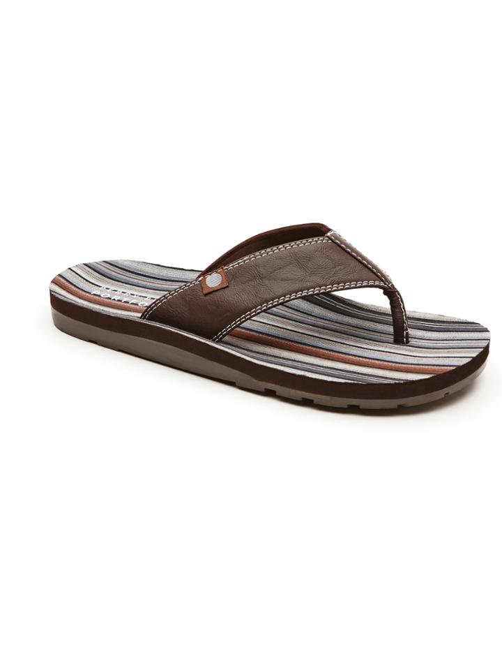 Perry Ellis Striped Flip Flops