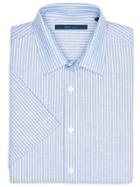 Perry Ellis Short Sleeve Oxford Stripe Shirt