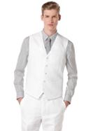 Perry Ellis Big And Tall Linen Twill Suit Vest