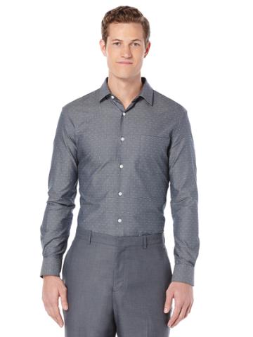 Perry Ellis Dobby Dot Fabric Shirt