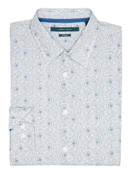 Perry Ellis Floral Print Shirt
