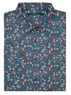 Perry Ellis Short Sleeve Bold Floral Print Shirt
