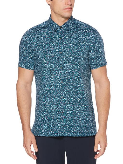 Perry Ellis Puzzle Print Poplin Shirt