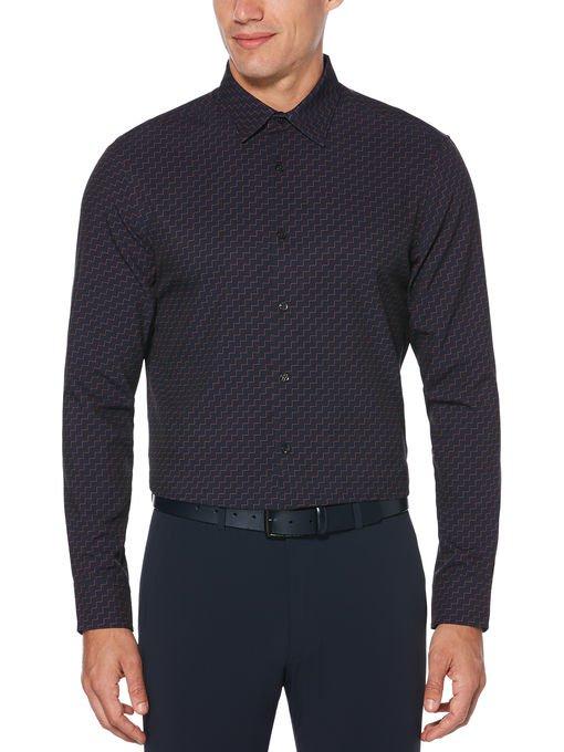 Perry Ellis Zig Zag Print Shirt