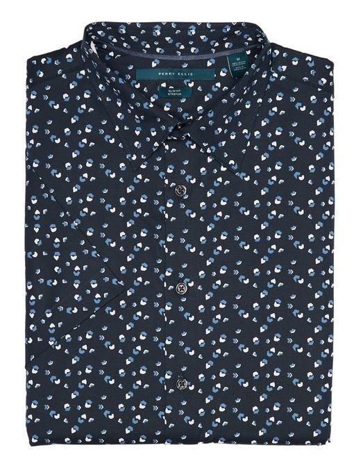 Perry Ellis Short Sleeve Confetti Shirt