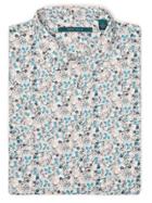 Perry Ellis Big And Tall Short Sleeve Painted Floral Shirt