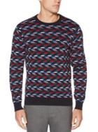 Perry Ellis Vertical Chevron Sweater