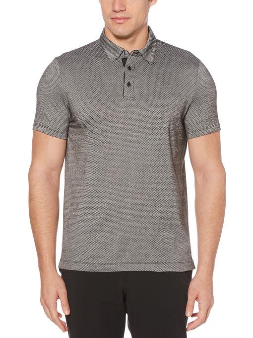 Perry Ellis Jacquard Three Button Polo