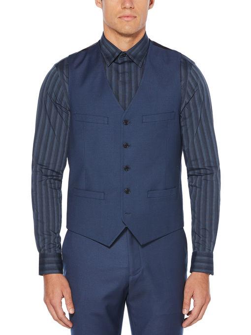 Perry Ellis Heathered Pattern Suit Vest