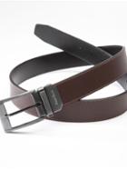 Perry Ellis Casual Reversible Leather Belt