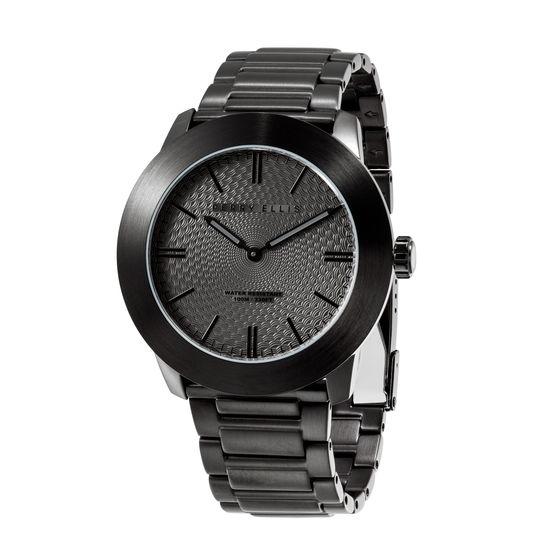 Perry Ellis Slim Line Gunmetal Steel Watch