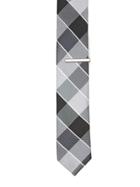 Perry Ellis Doral Plaid Very Slim Silk Tie