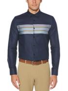 Perry Ellis Slim Fit Striped Stretch Shirt