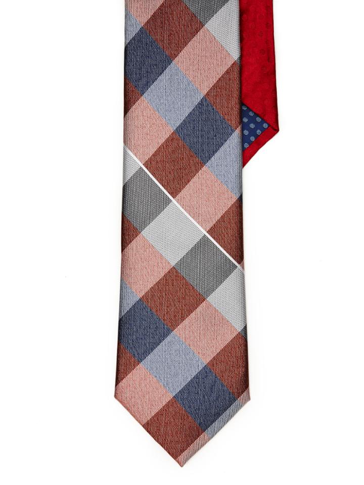 Perry Ellis Warren Plaid Silk Tie