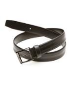 Perry Ellis Grated Sides Leather Belt
