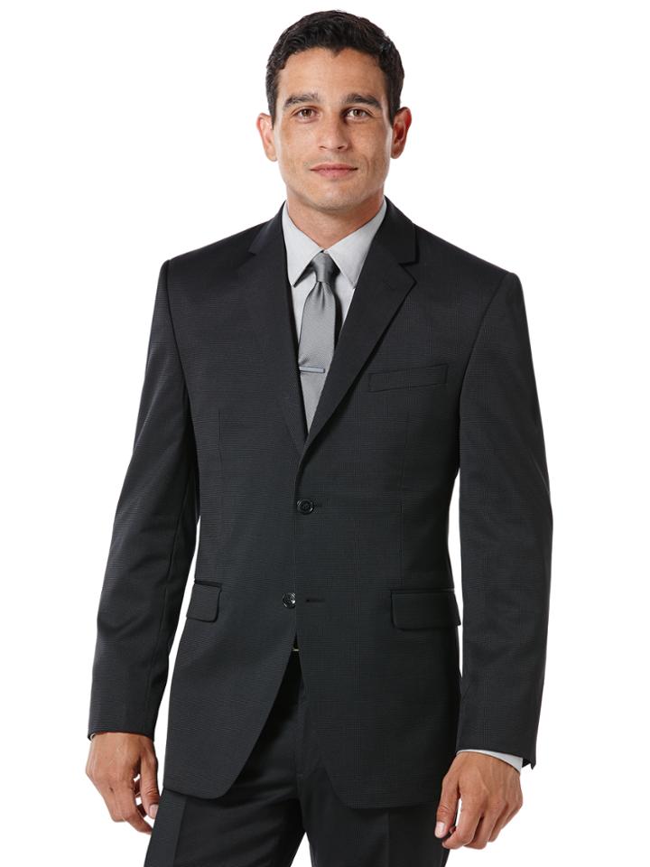 Perry Ellis Modern Fit Black Pin Dot Suit Jacket