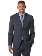 Perry Ellis Blue Small Check Suit Jacket