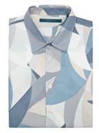 Perry Ellis Short Sleeve Colored Wave Shirt