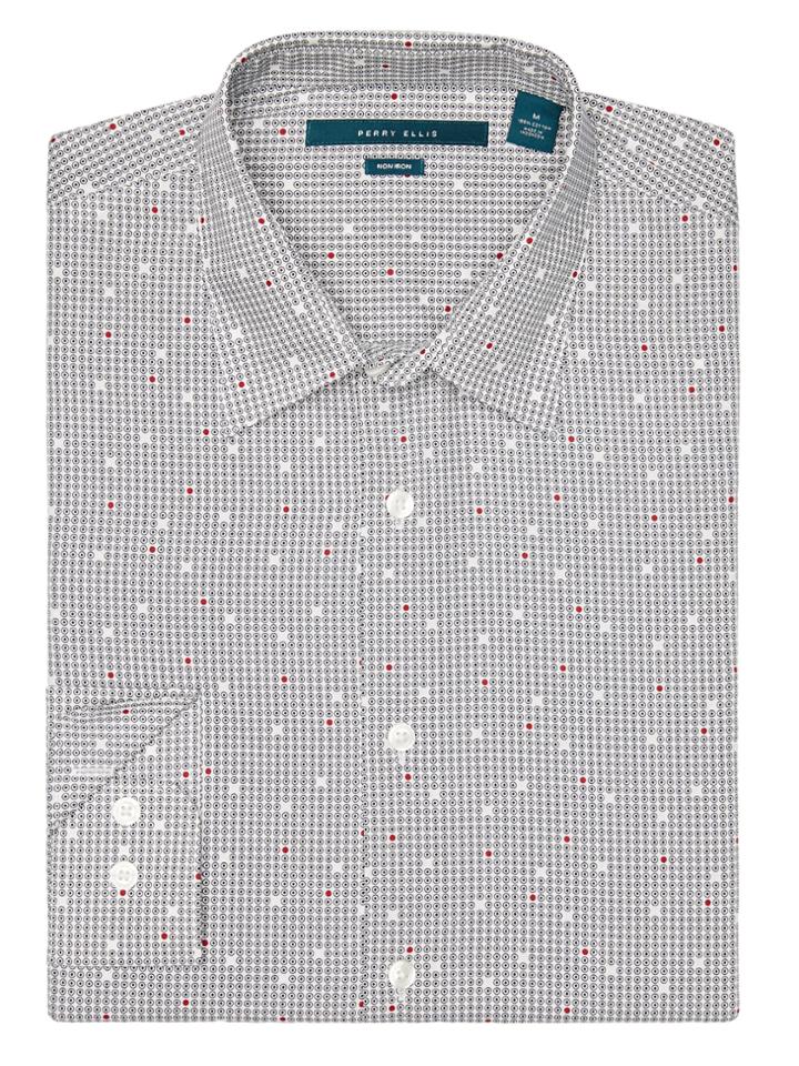 Perry Ellis Scatter Dot Print Shirt