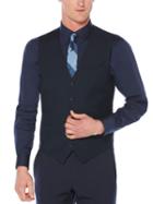 Perry Ellis Regular Fit Sharkskin Solid Suit Vest