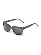 Perry Ellis Stripe Wayfarer Sunglasses