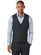 Perry Ellis Textured Muted Stripe 5 Button Suit Vest