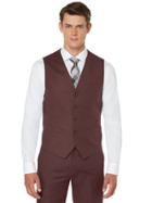 Perry Ellis Slim Fit Solid Sateen Suit Vest